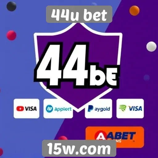 Opções de pagamento disponíveis na 44u bet